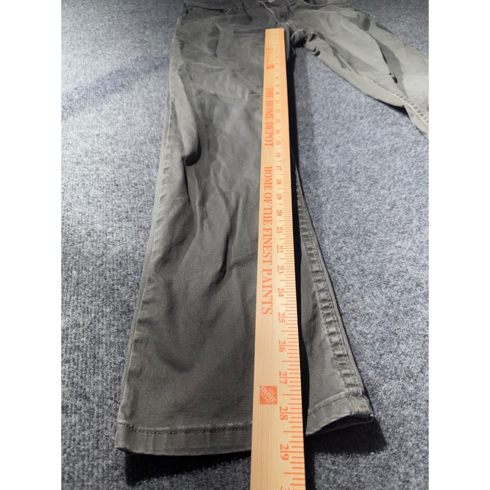 Wrangler Straight Fit Pants Mens 29x30 Gray Green Excellent Stretch Casual - Picture 10 of 10